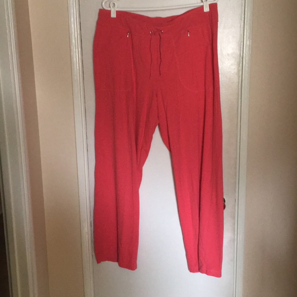 Danskin 2X Casual Pants Tangerine